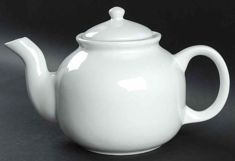 Rainbow White Teapot & Lid by Block-1