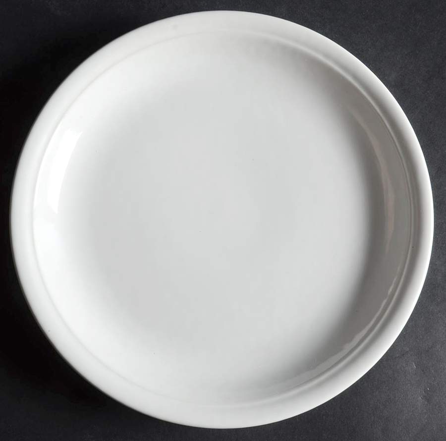 Rainbow White Salad/Dessert Plate by Block-1