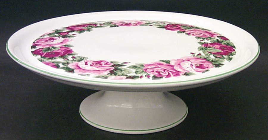 Rose Garden Footed Cake Plate by Block-1