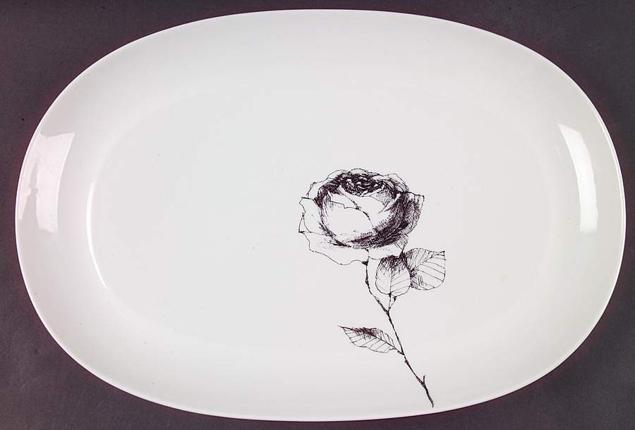 Rosa 14" Oval Serving Platter by Block-1