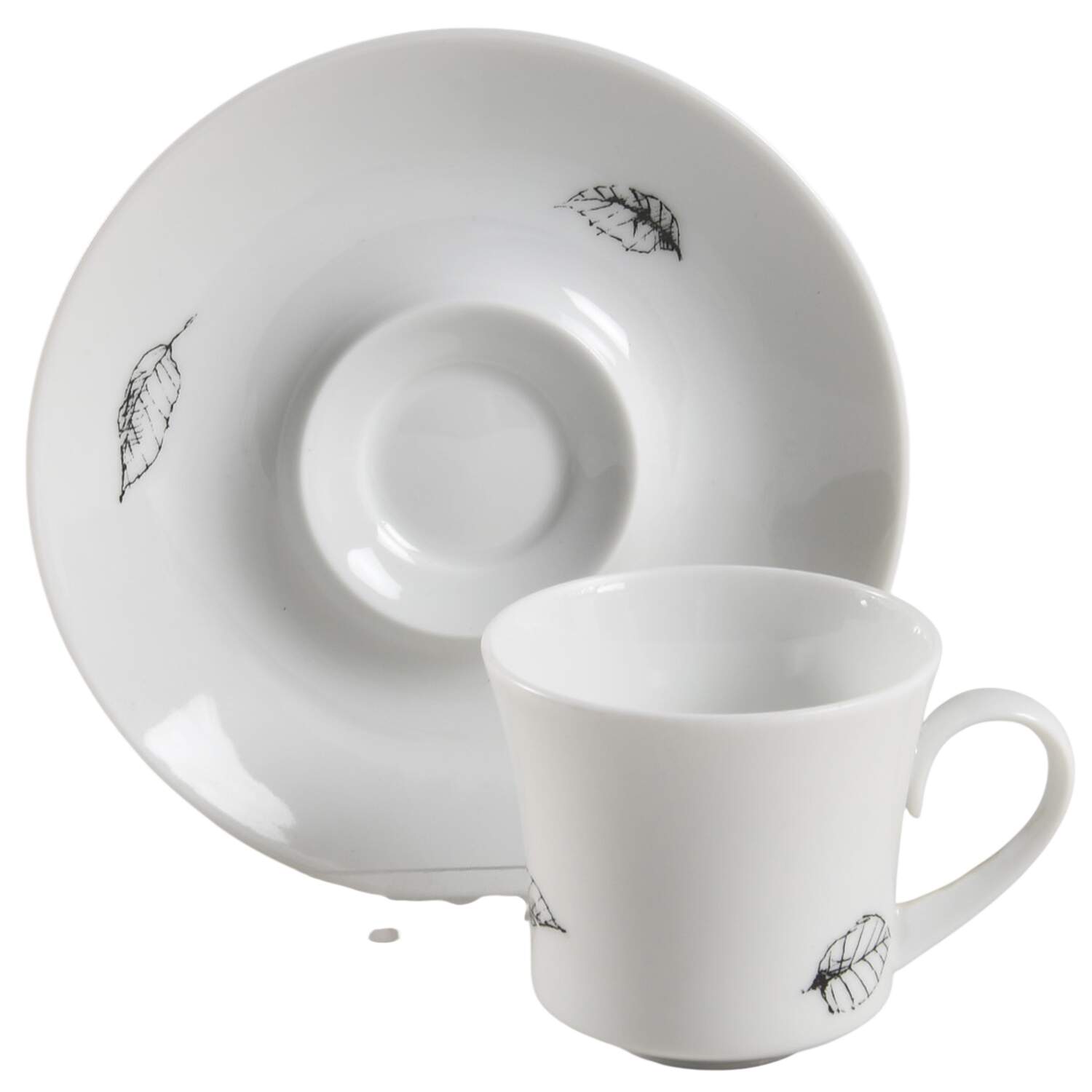 Rosa Flat Demitasse Cup & Saucer Set by Block-1