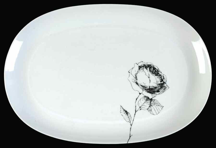 Rosa 14" Oval Serving Platter by Block-1