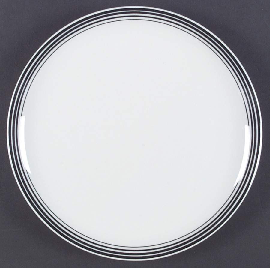 Salonika Black Dinner Plate by Block-1