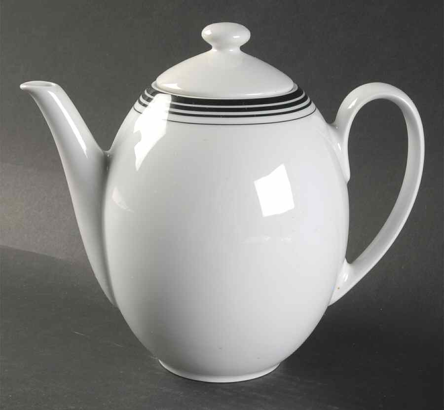 Salonika Black Teapot & Lid by Block-1