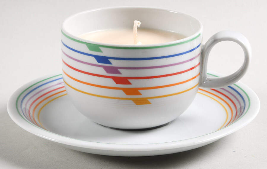Sextet Scented Cup & Saucer Candle-Ocean  HC by Block-1