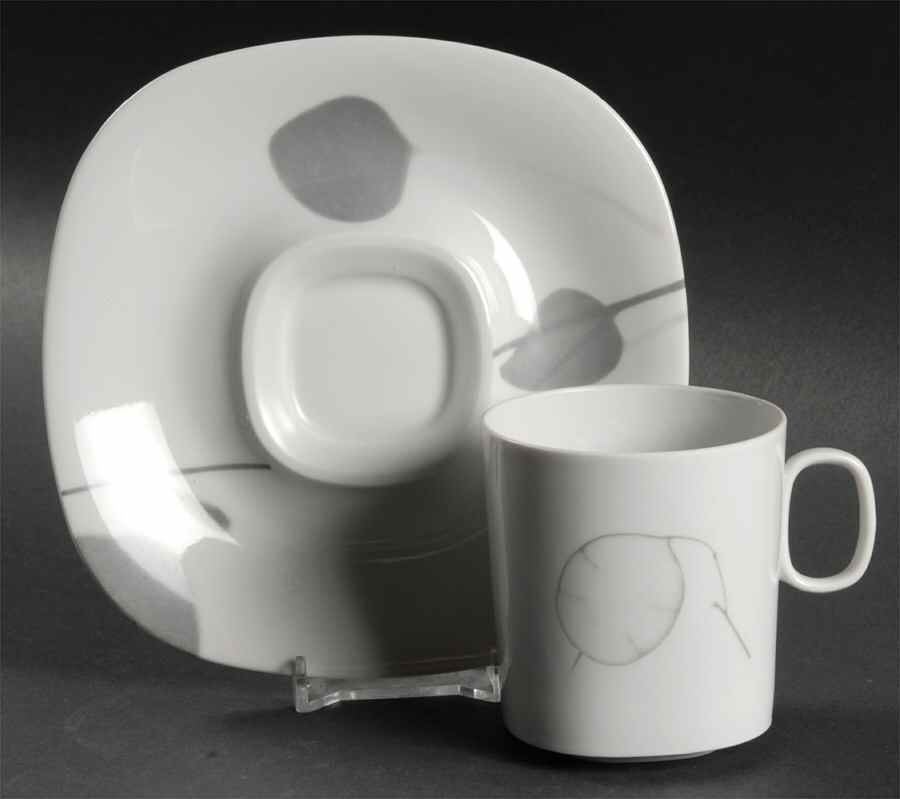 Shadows Flat Cup & Saucer Set by Block-1