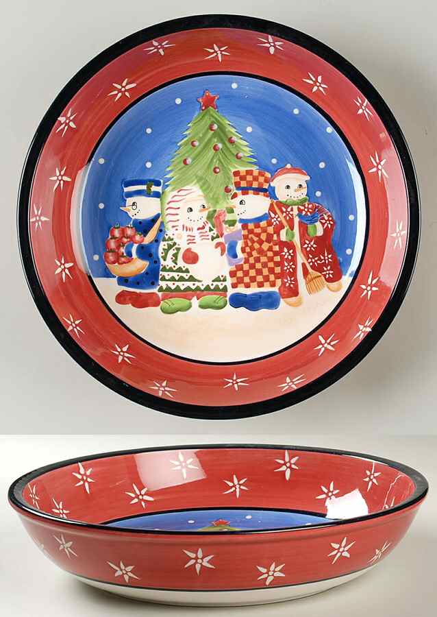 Snow People 11" Pasta Serving Bowl by Block-1