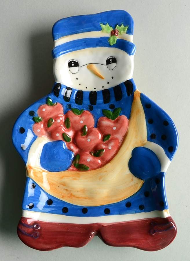 Snow People Snack Dish by Block-1