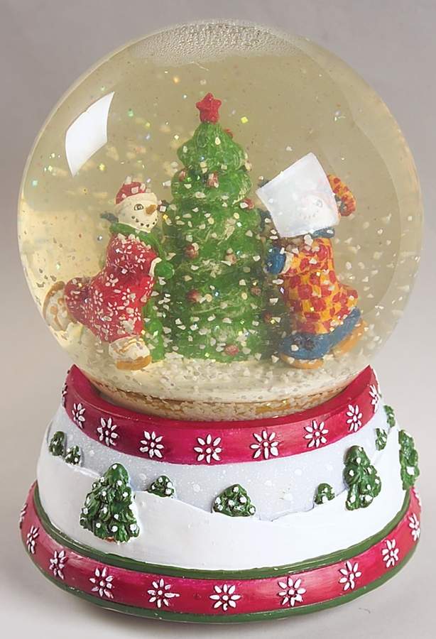 Snow People Snow Globe by Block-1