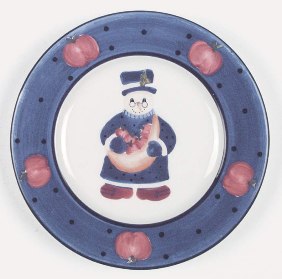 Snow People Dessert/Pie Plate by Block-1
