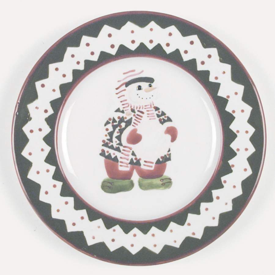 Snow People Dessert/Pie Plate by Block-1