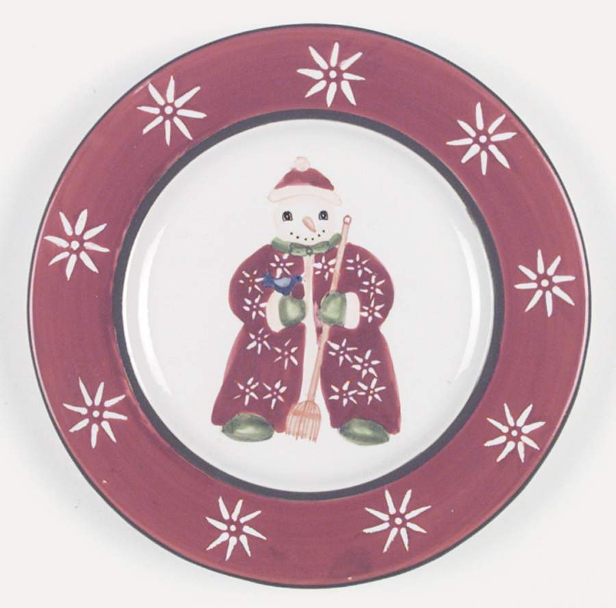 Snow People Dessert/Pie Plate by Block-1