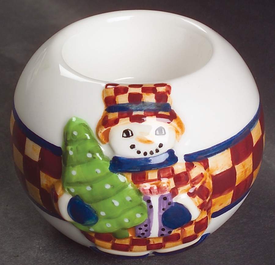 Snow People Votive Candleholder by Block-1