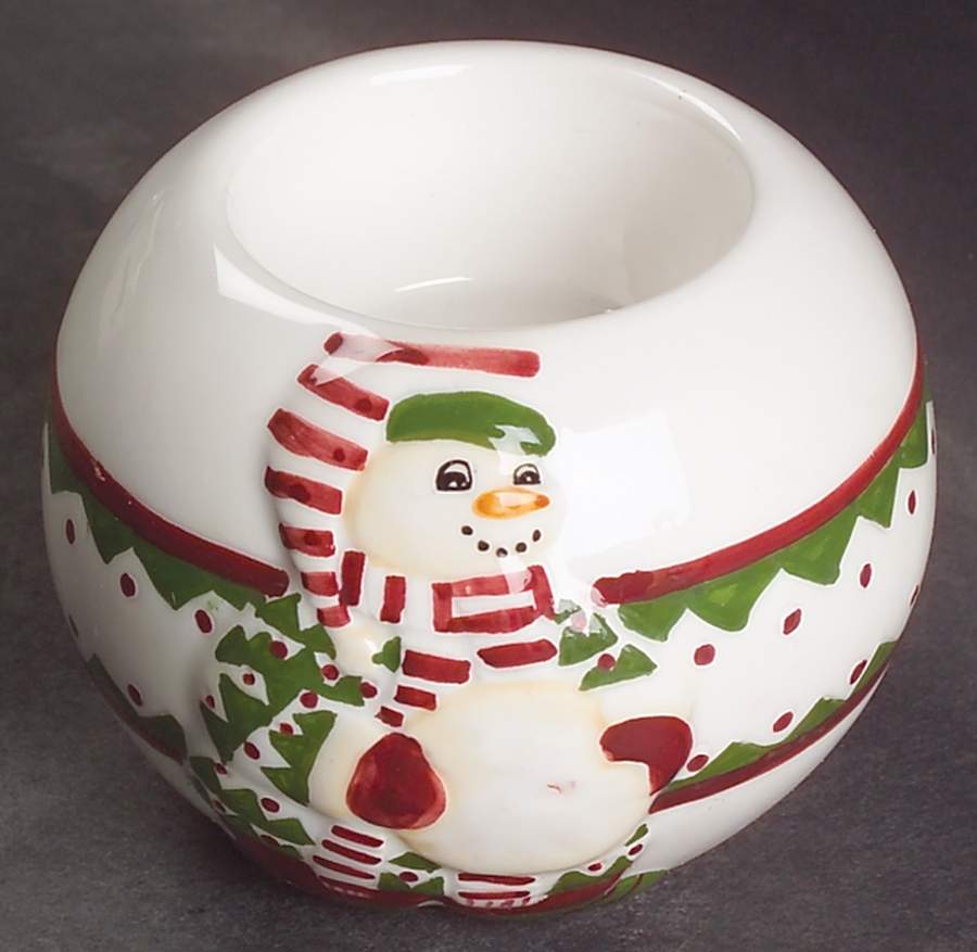 Snow People Votive Candleholder by Block-1