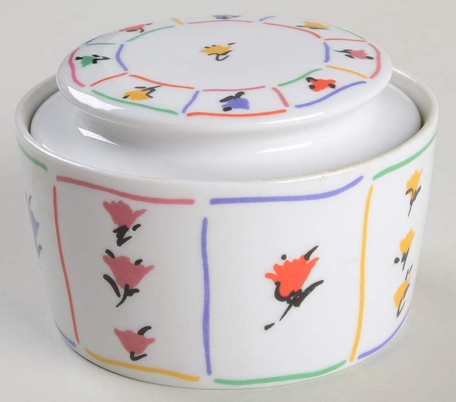 Spring Fields Sugar Bowl & Lid by Block-1