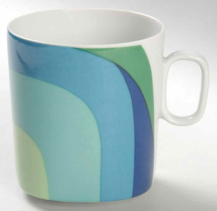 Study In Squares Flat Cup by Block-1