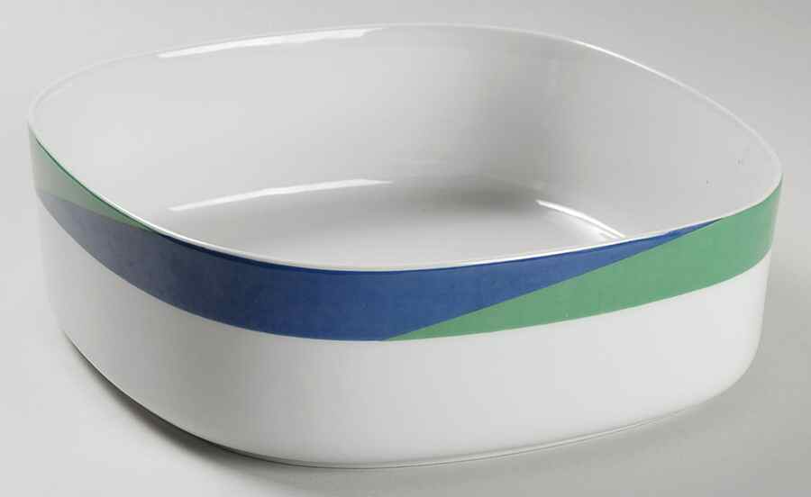 Study In Squares 8" Square Vegetable Bowl by Block-1