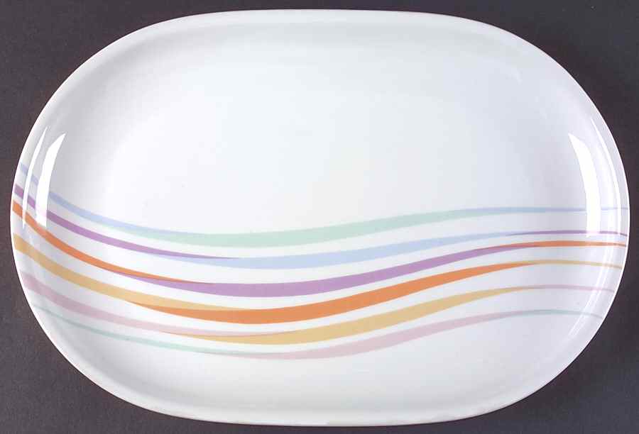 Swingtime 14" Oval Serving Platter by Block-1