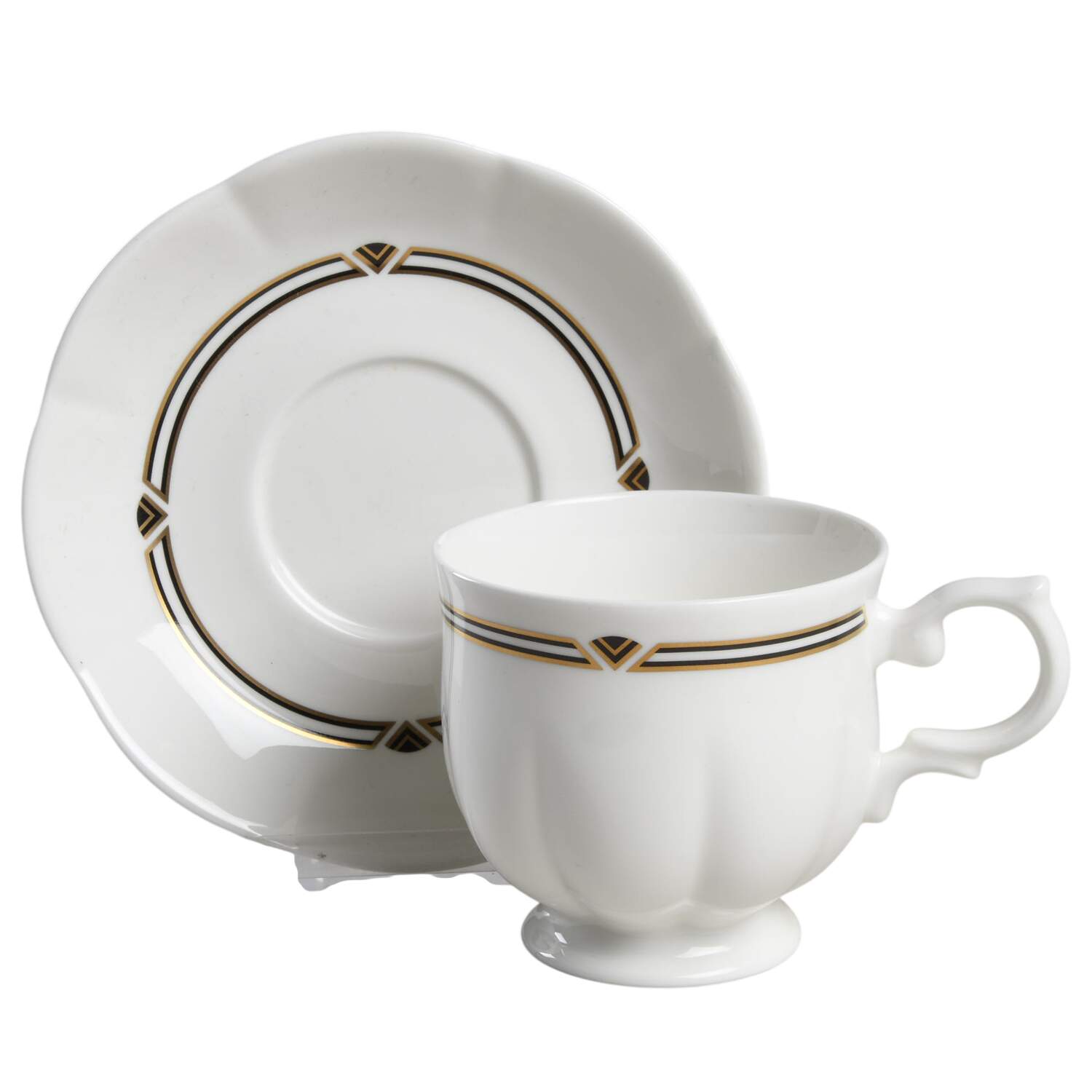Torrington Footed Cup & Saucer Set by Block-1