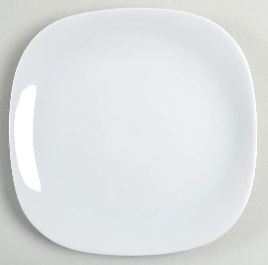 Transition White Salad Plate by Block-1