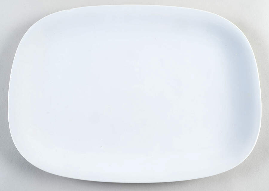 Transition White 15" Oval Serving Platter by Block-1