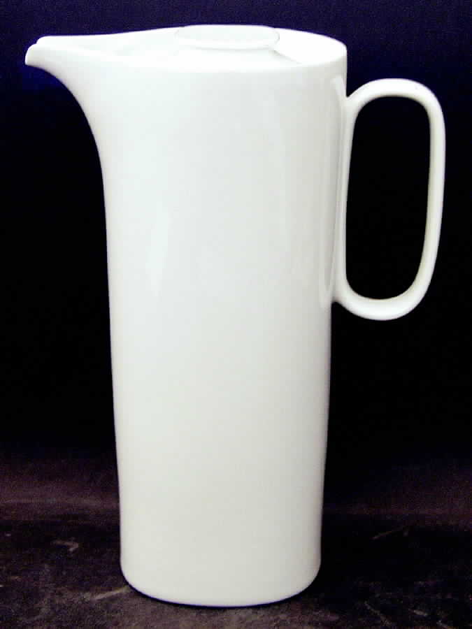 Transition White Coffee Pot & Lid by Block-1