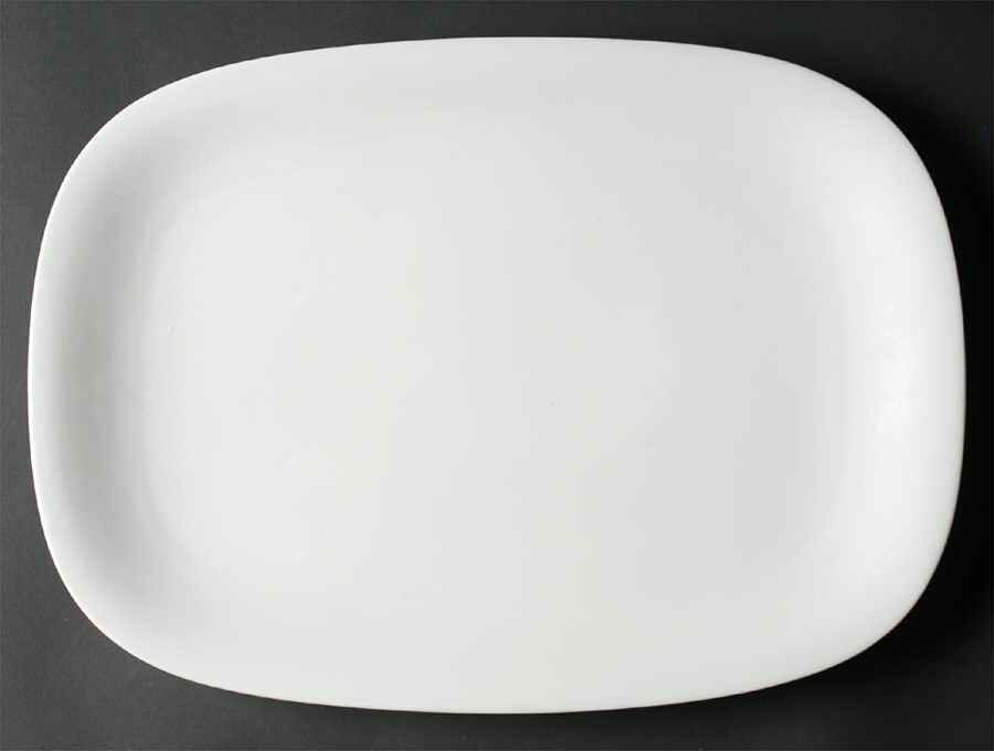 Transition White 14" Oval Serving Platter by Block-1