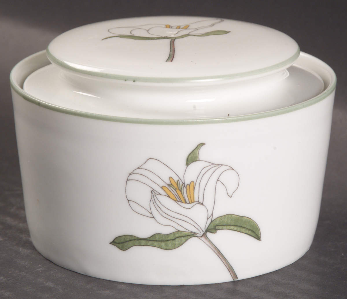 Trillium Sugar Bowl & Lid by Block-1