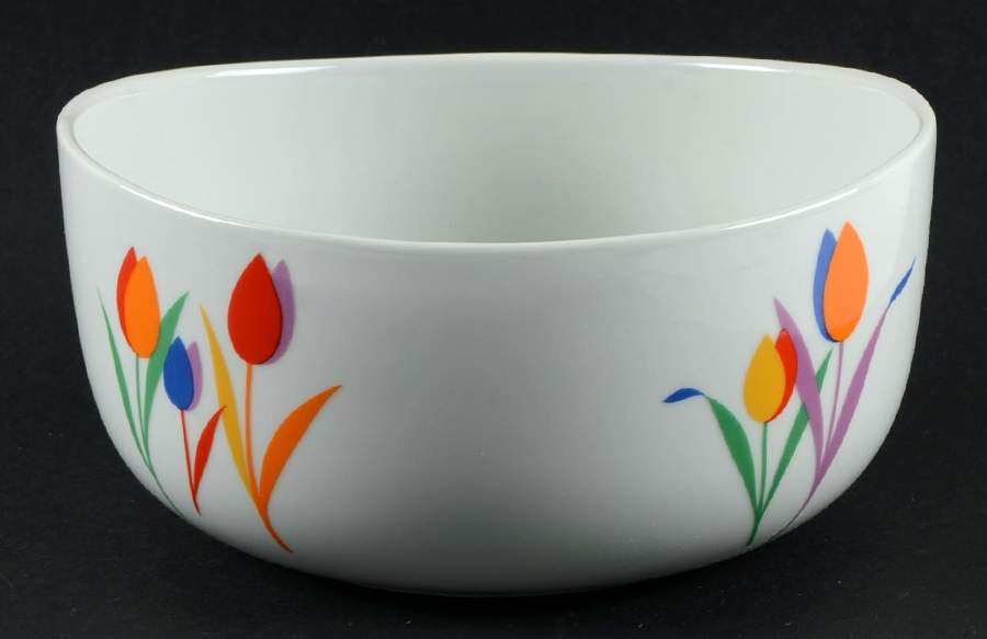 Tulip Time 7" Round Vegetable Bowl by Block-1