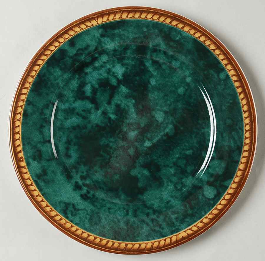 Vintage Emerald Green Salad Plate by Block-1