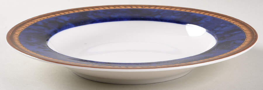 Vintage Sapphire Large Rim Soup Bowl by Block-1