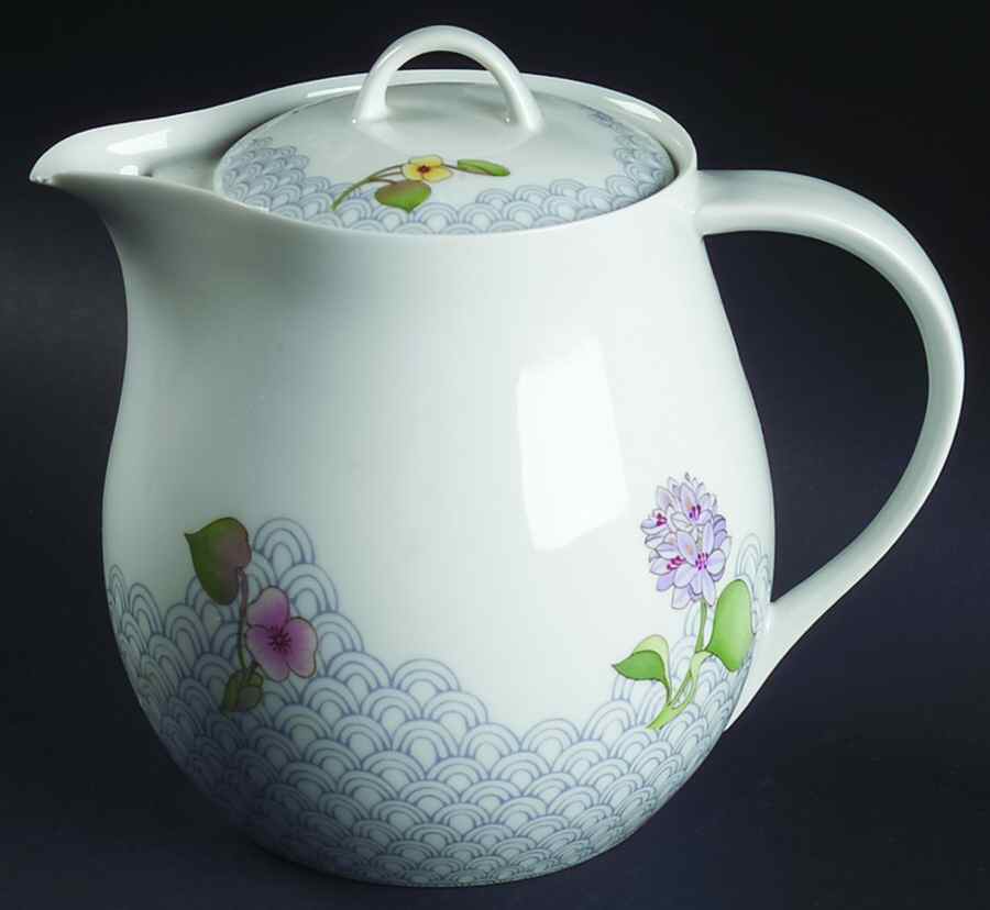 Water Garden Teapot & Lid by Block-1