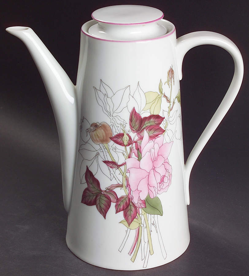 Western Rose Coffee Pot & Lid by Block-1
