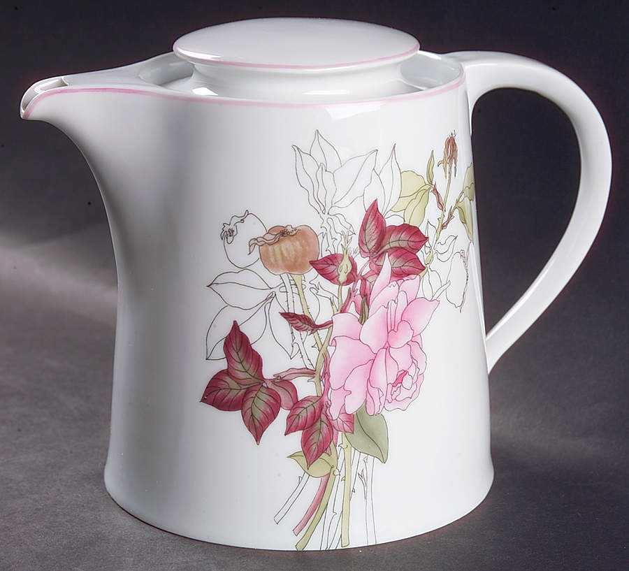 Western Rose Teapot & Lid by Block-1