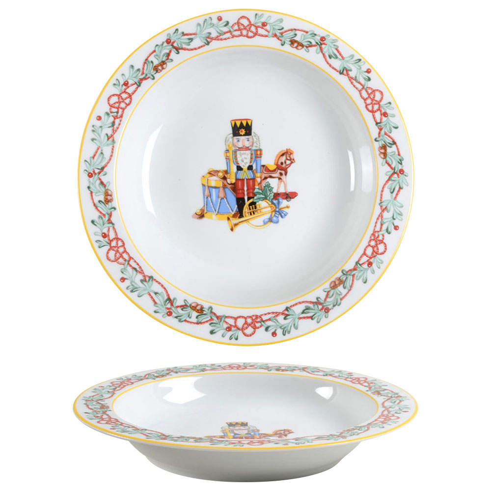 Whimsy Christmas Rim Soup Bowl by Block-1