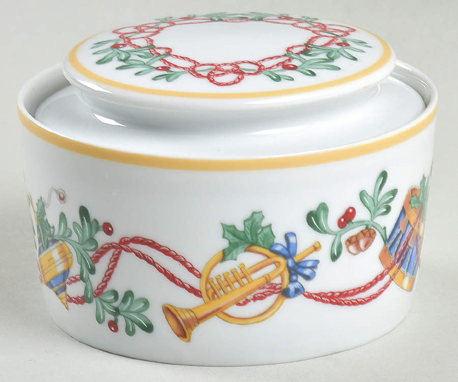 Whimsy Christmas Sugar Bowl & Lid by Block-1