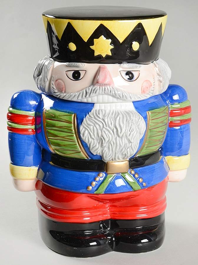 Whimsy Christmas Figural Cookie Jar & Lid by Block-1