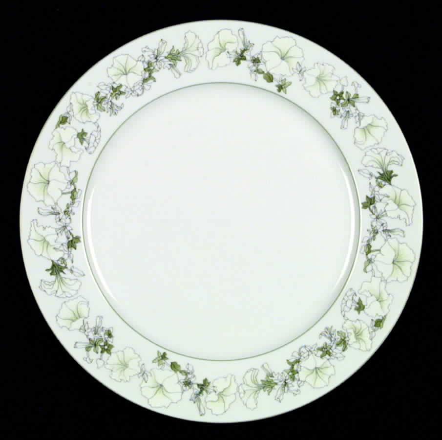 White Petunias Dinner Plate by Block-1