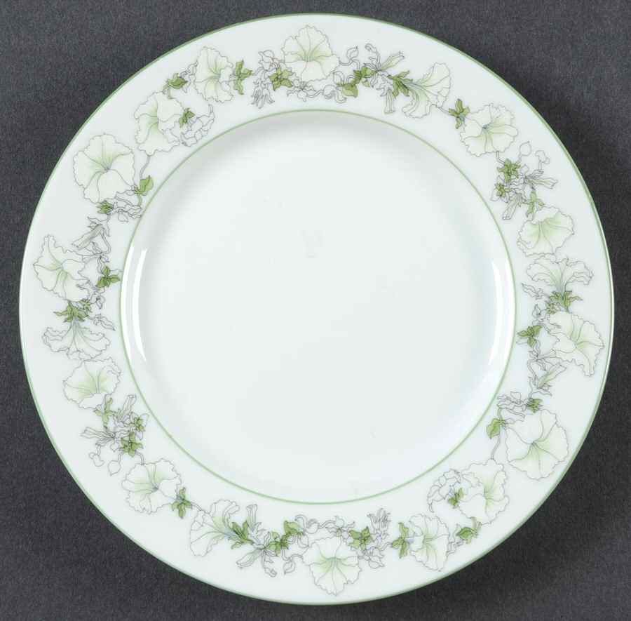 White Petunias Bread & Butter Plate by Block-1