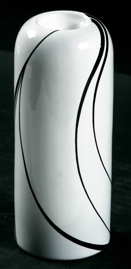 White Pearl Single Light Candlestick by Block-1