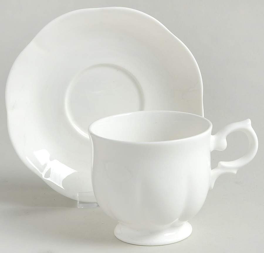 Windsor Bone Footed Cup & Saucer Set by Block-1