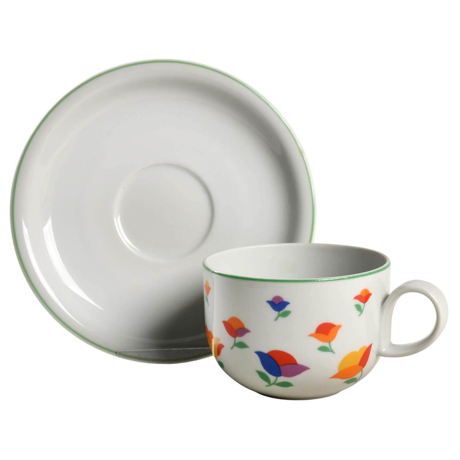 Woodwinds Flat Cup & Saucer Set by Block-1