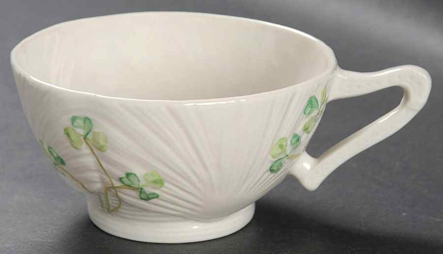 Harp Shamrock Cup for Individual Teapot & Lid with Cup by Belleek Pottery (Ireland)-1