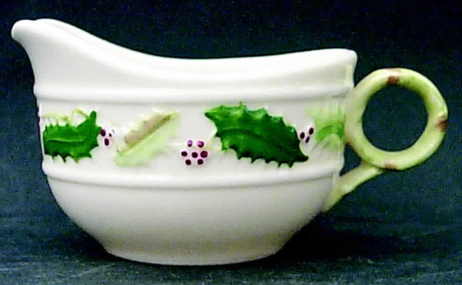 Holly Painted Creamer by Belleek Pottery (Ireland)-1