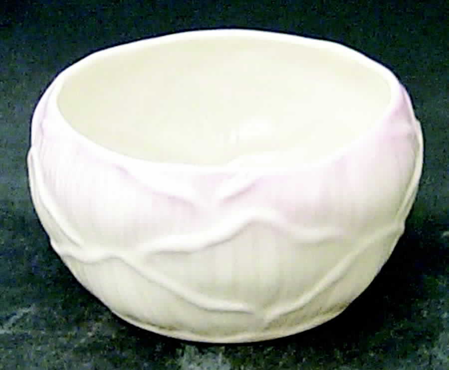Lily Pink (Irish) Open Sugar Bowl by Belleek Pottery (Ireland)-1