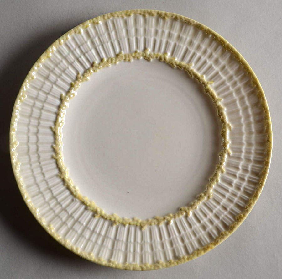 Limpet Yellow Salad Plate by Belleek Pottery (Ireland)-1