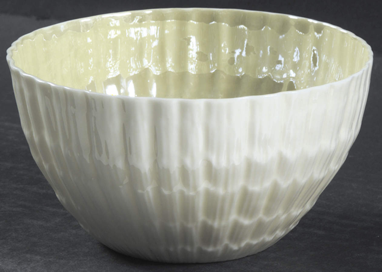 Limpet Yellow Coupe Cereal Bowl by Belleek Pottery (Ireland)-1