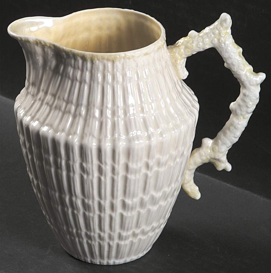 Limpet Yellow 32 Oz Milk Jug by Belleek Pottery (Ireland)-1