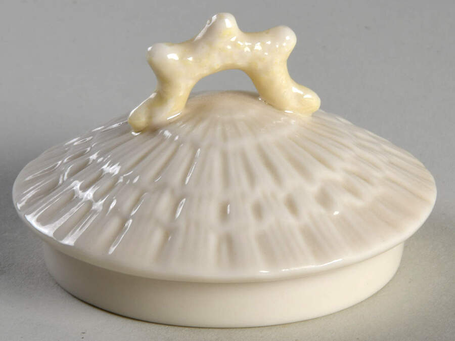 Limpet Yellow Lid for Kettle by Belleek Pottery (Ireland)-1