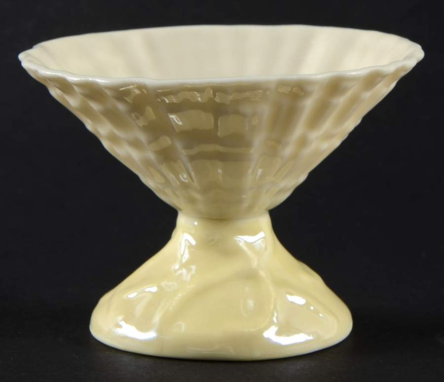 Limpet Yellow Salt Dip by Belleek Pottery (Ireland)-1